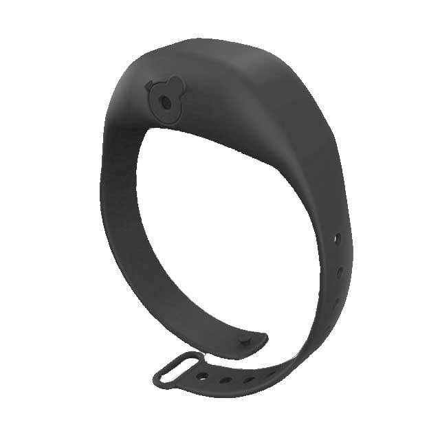Gadgets d'Eve Hygiène Noir BRACELY™ - Bracelet distributeur de désinfectant