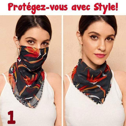 Gadgets d'Eve FLOMASK™ : Joli Foulard-Masque de Protection pour Se Protéger en Style!