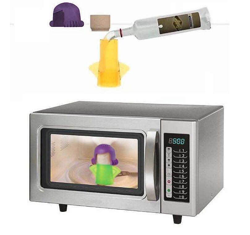Gadgets d'Eve cuisine Maman en Colère - Nettoyage en vapeur de micro-ondes SANS DETERGENT