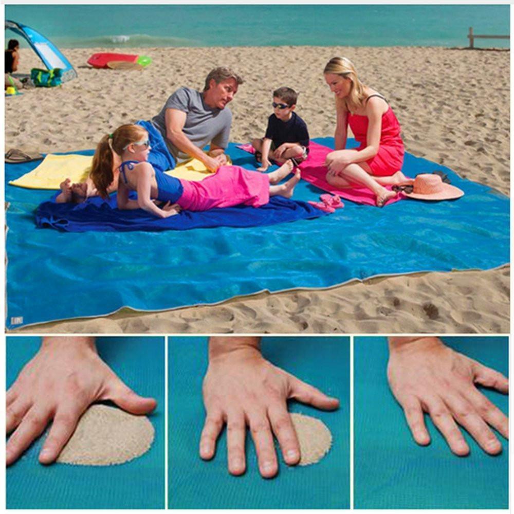 Gadgets d'Eve Activités et loisirs SANDLESS ™ -  Tapis/serviette de plage anti-sable