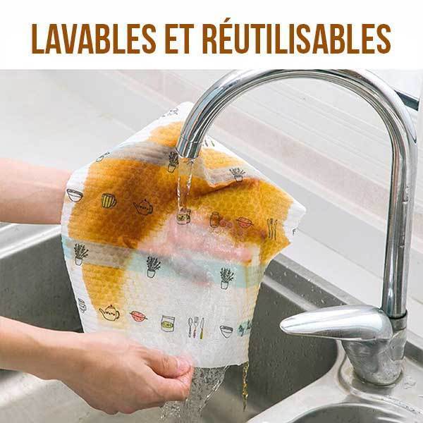 Gadgets d'Eve cuisine SEVIET™: Chiffons de nettoyage réutilisables (Rouleau de 50PCS)