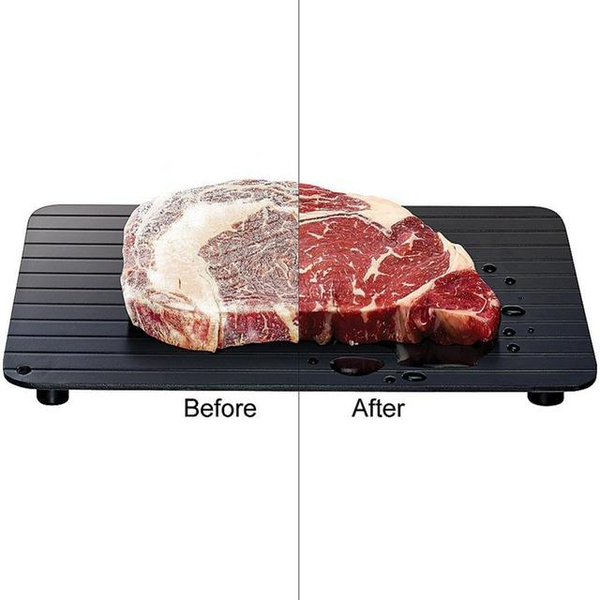 Gadgets d'Eve cuisine Therplat™_ : Le  plateau pour décongeler rapidement et naturellement la viande ou les aliments congelés.